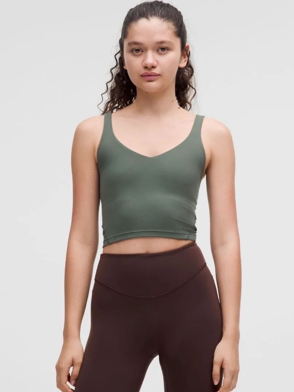 NWT Lululemon Align Tank Top *Light Support, A/B Cup Dark Forest